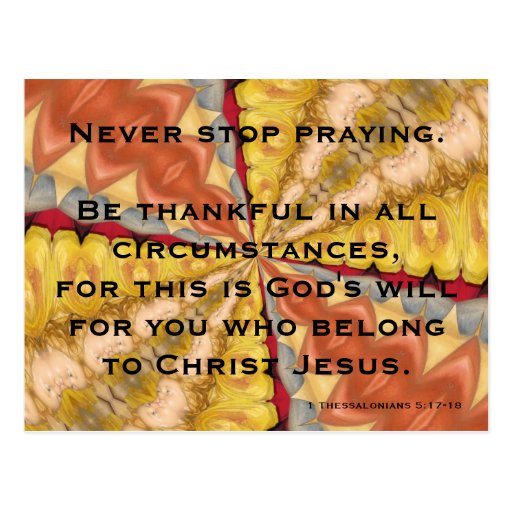 Never Stop Praying Postcard | Zazzle