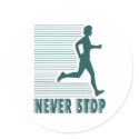 Never Stop: Running stickers by nakedzealot Never Stop: Running stickers