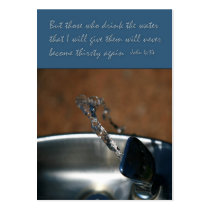 never  thirst again business cards