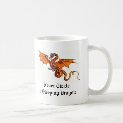 Never Tickle A Sleeping Dragon Mug Zazzle