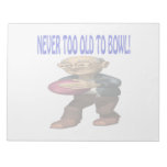 Never Too Old To Bowl Memo Pads