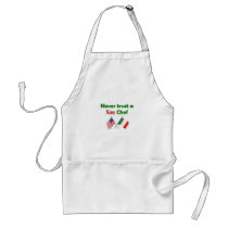 Never Trust a Skinny Chef aprons
