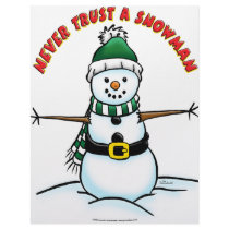 Never Trust a Snowman Personalized Letterhead