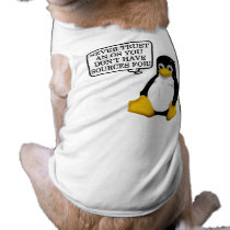 ¡Nunca confíe en que un OS usted no tiene fuentes ropa para mascotas by SmartAssProducts ¡Nunca confíe en que un OS usted no tiene fuentes ropa para mascotas