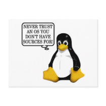 Never trust an OS you don't have sources for!
