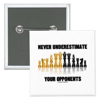 Never Underestimate Your Opponents (Chess Set) Button