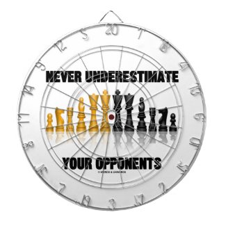 Never Underestimate Your Opponents (Chess Set) Dartboard