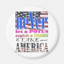 neVerBRAND.com potus EXPOLIT america Fridge Magnets