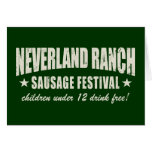 Neverland Ranch Sausage Fest funny Card