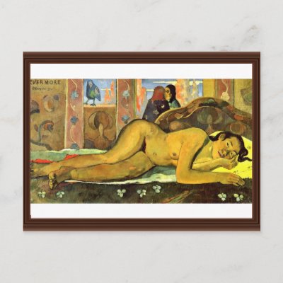 Nevermore By Gauguin Paul (Best Quality) Post Card