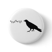 Nevermore Raven Button