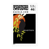 Nevermore - Raven & Moon by Poe postage