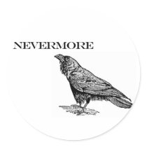 Nevermore Raven stickers by alternateworlds Nevermore Raven stickers