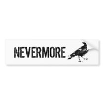 NEVERMORE STICKER BUMPER STICKER