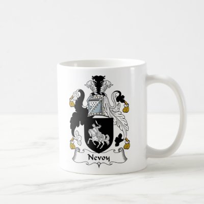Nevoy Family Crest Mug by coatsofarms