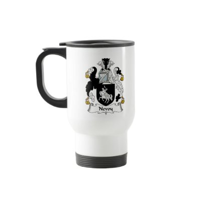 Nevoy Family Crest Coffee Mugs by coatsofarms