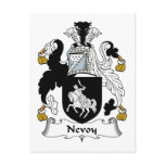 Nevoy Family Crest Post Cards
