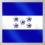New 2010 soccer flag of Honduras gifts Print