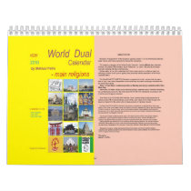 NEW  2010  World Dual Calendar (main religions)