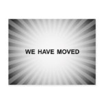 new address announcement : light burst post cards