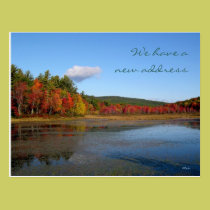 New Address Autumn Shore postcards