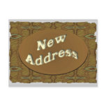new address brown postcards