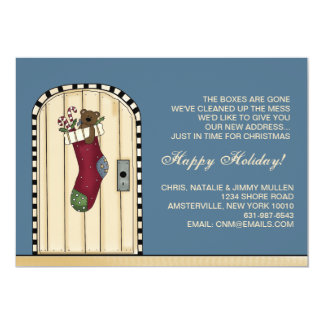 new address invitations announcements zazzle weve moved christmas card