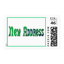 new address green postage