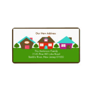 New Address HOUSE Return Address Label label