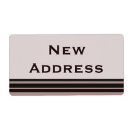 New Address label