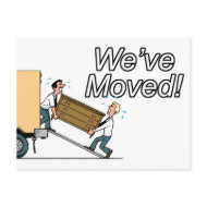New Address postcard