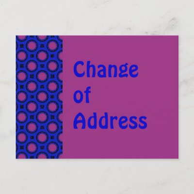 New Address Template