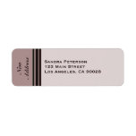 New Address labels