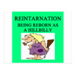 new age hillbilly joke postcards