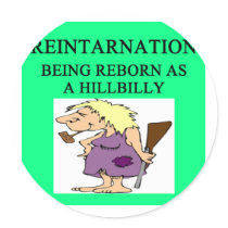 new age hillbilly joke stickers