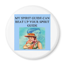 new age spiri guide joke fridge magnet