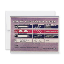 New Air Raid Warning System invitations