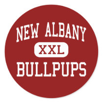 New Albany - Bullpups - Middle - New Albany Sticker