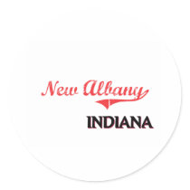 New Albany Indiana City Classic Stickers