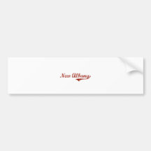 New Albany Indiana Classic Design Bumper Sticker