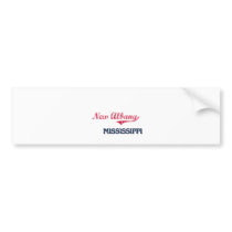 New Albany Mississippi City Classic Bumper Sticker