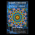 New Album Launch - Blue Spiral Textured flyers