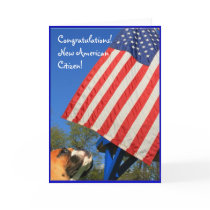New American Citizen boxer greeting card