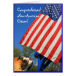 New American Citizen boxer greeting card