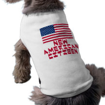 New American Citizen with American Flag Dog Clothes