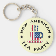 New American Tea Party Keychain