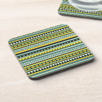 aztec, andes, cute, tribal, vintage, pattern, funny, art, fashion, geometric, mayan, decorative, abstract, retro, trendy, chic, fun, coaster, [[missing key: type_fuji_coaste]] with custom graphic design