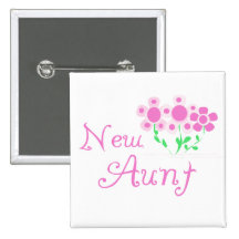 New Aunt Pink Flowers Tshirts and Gifts