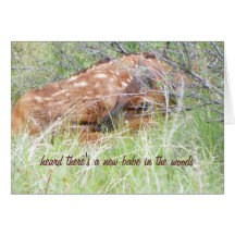 New Babe in the Woods Congratulations Greeting Card