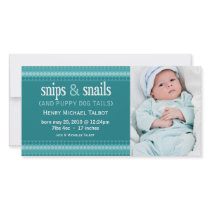 New Baby Announcement Photo Card photo cards by SoCalTeeShirts New Baby Announcement Photo Card photo cards